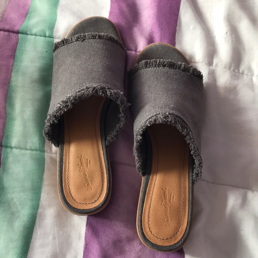 Dion Raw Edge Ankle Strap Sandals